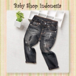 celana Softjeans Branded Black Ripped  large